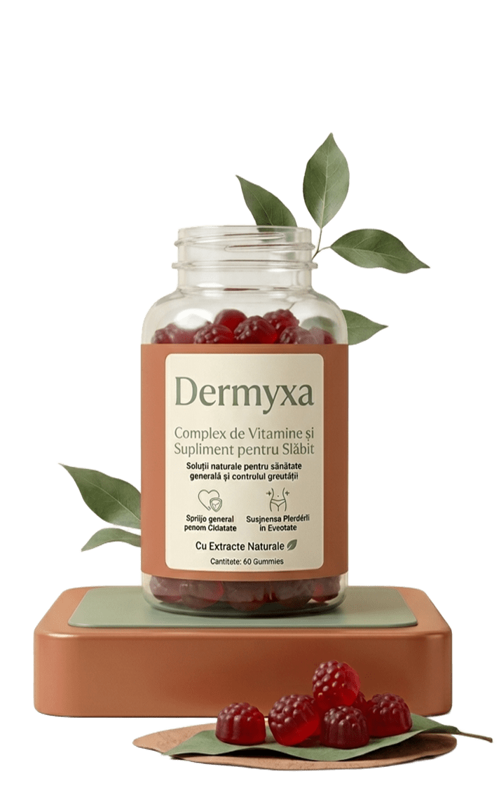 Supliment alimentar Dermyxa – flacon cu vitamine pentru bunăstare și siluetă